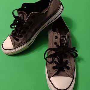 Converse All Star Charcoal Grey  Sneakers (139759F) Preowned Women's Sz 8/MenSz6